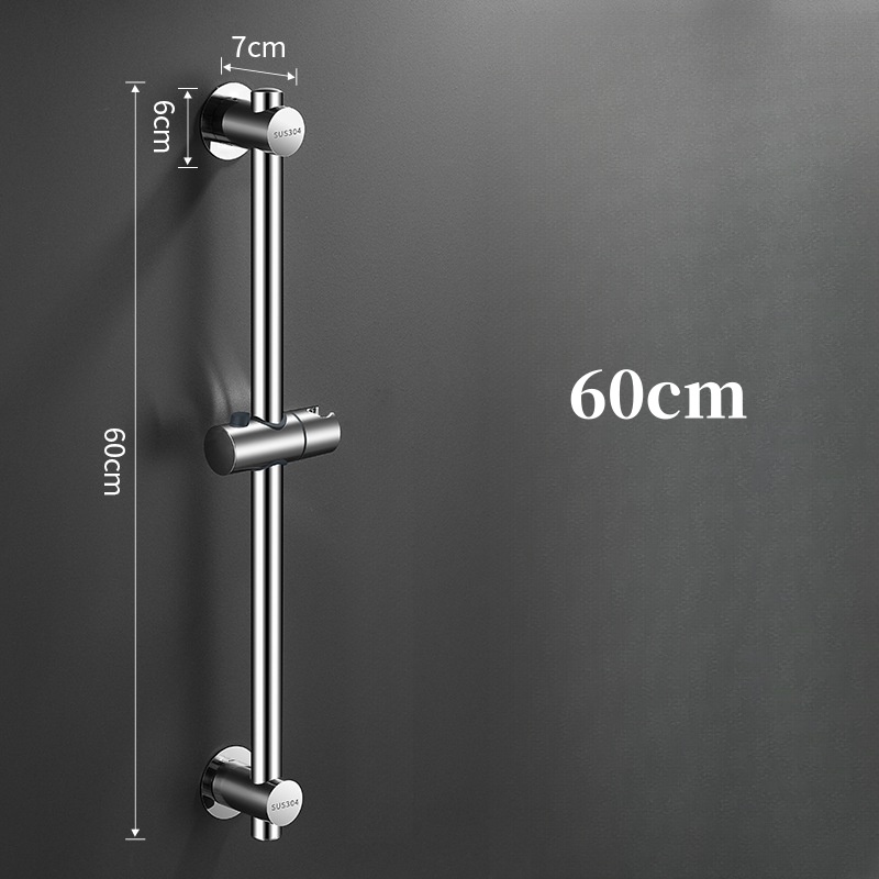Barras deslizantes de ducha, extensión de cabezal de ducha de mano, soporte deslizante, barra deslizante ajustable montada en la pared, accesorios de baño: Bronce