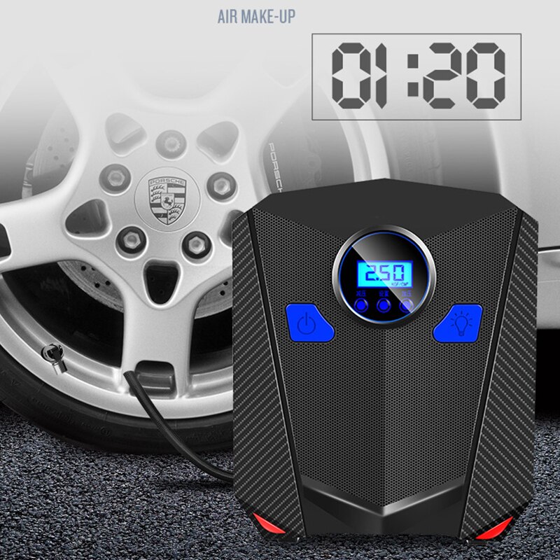 Car Air Pump Compressor Digital Tire Inflatable 12V 120W 150 PSI Car Air Pump With Auto Shut Off Gauge And Powerful Emergency