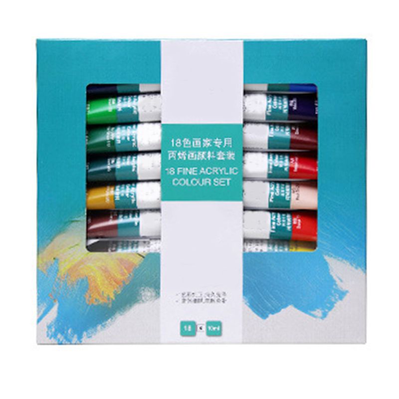 12/18/24 Colors 10ml Tube Acrylic Paint Set for Art Painting Drawing Tools