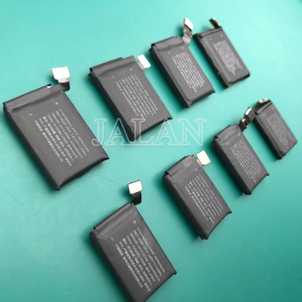 1pcs Testado A2058 A2059 291.8mAh Da Bateria Original 224.9mAh Para Apple Série relógio 4 40mm 44 25mmreal baterias de substituição de reparação