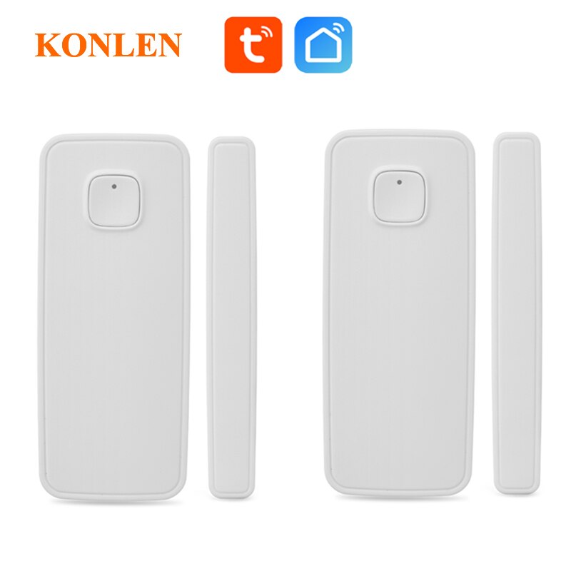 Tuya Smart Life WIFI Door Sensor Magnetic Window Open Entry Alert Infrared PIR Motion Detector Intruder Burglar Alarm Security: 2 Door Sensor