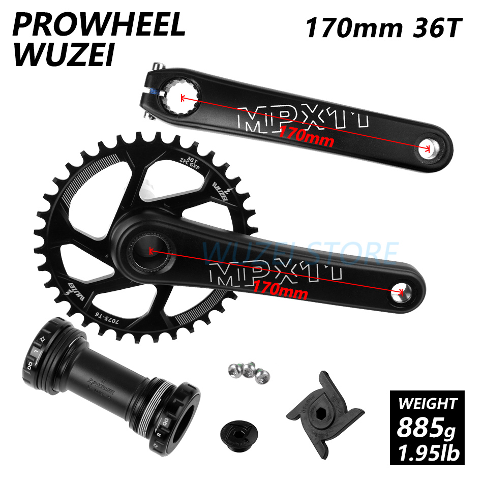 SENSAH XRX 1x12s groupset 170/175mm Crankset XD Flywheel KMC Chain GXP crank sprocket Mountain Bike Derailleurs Kit for M9100: MPX11 170 36T and BB