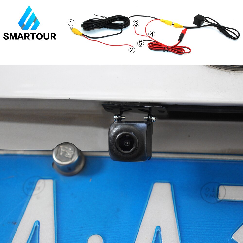 Smartour Universal Car Rear/Front View Camera HD Starlight Night Vision Reverse Camera 170 Degree Vehicle Parking Backup Cam
