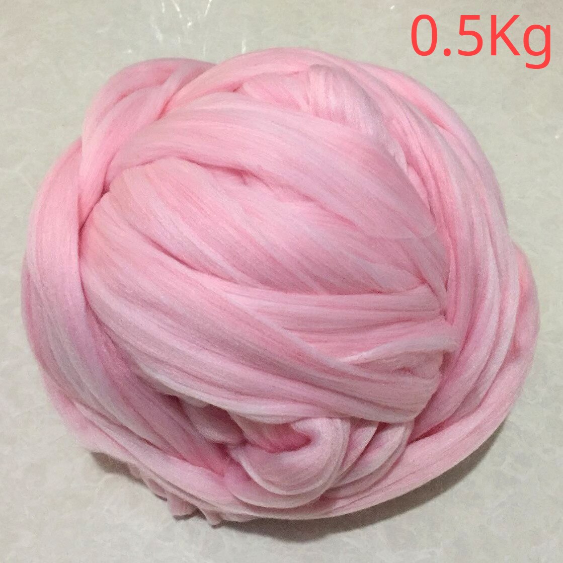 1Kg Dikke Geïmiteerd Wol Naald Dikke Wollen Draad Super Dikke 8Cm Draad Hand-Gebreide Wollen Deken: pink-0.5KG