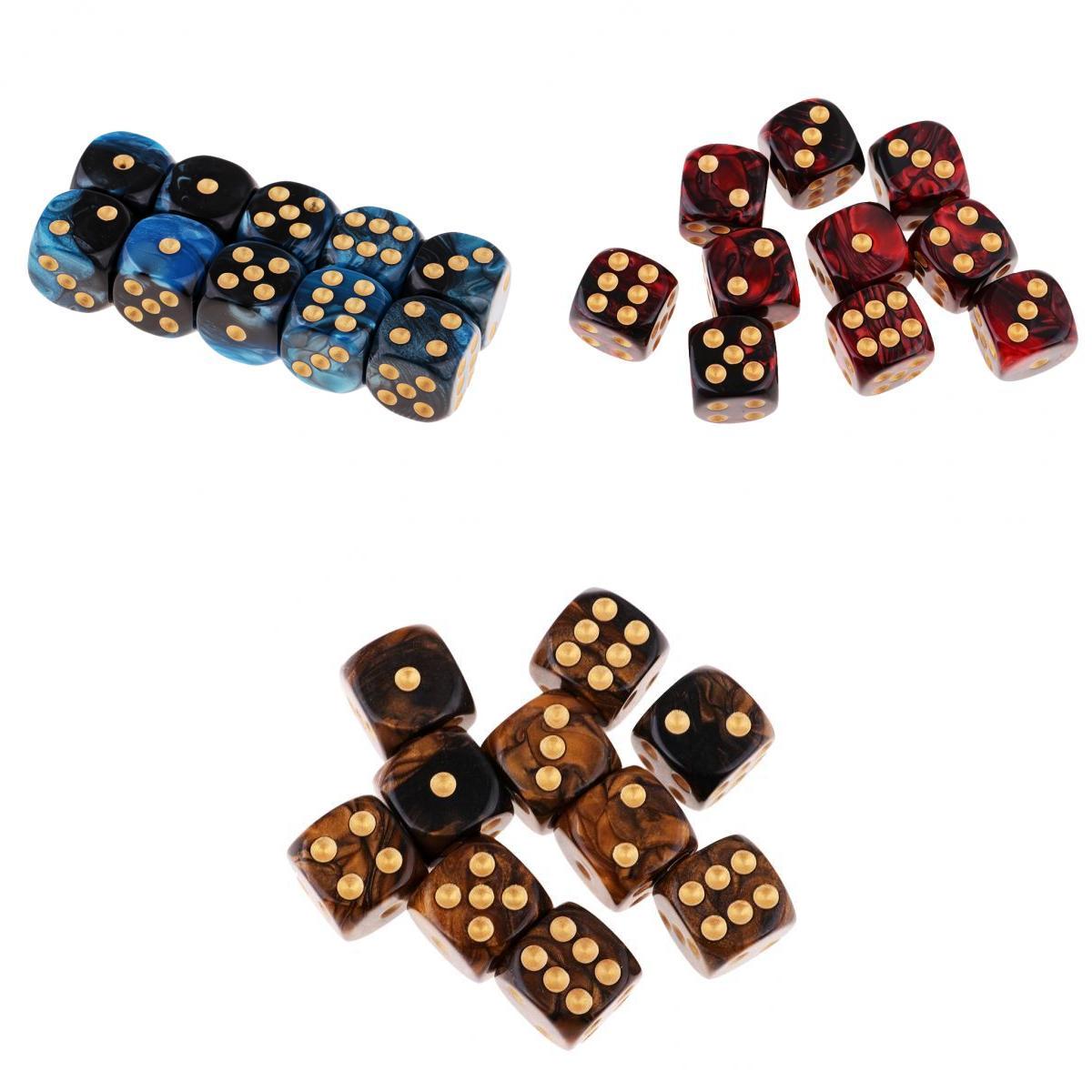 30 stk kubiske sekssidede terninger bulk til rpg mtg bordspil matematik undervisning