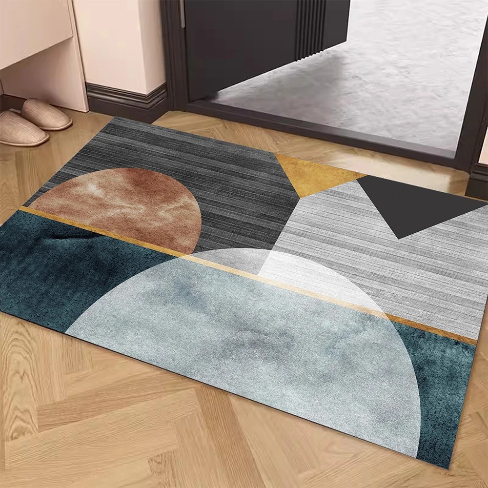 Simple Gray Door Mat Decoration Home Living Room Mat: 1 m2 / green