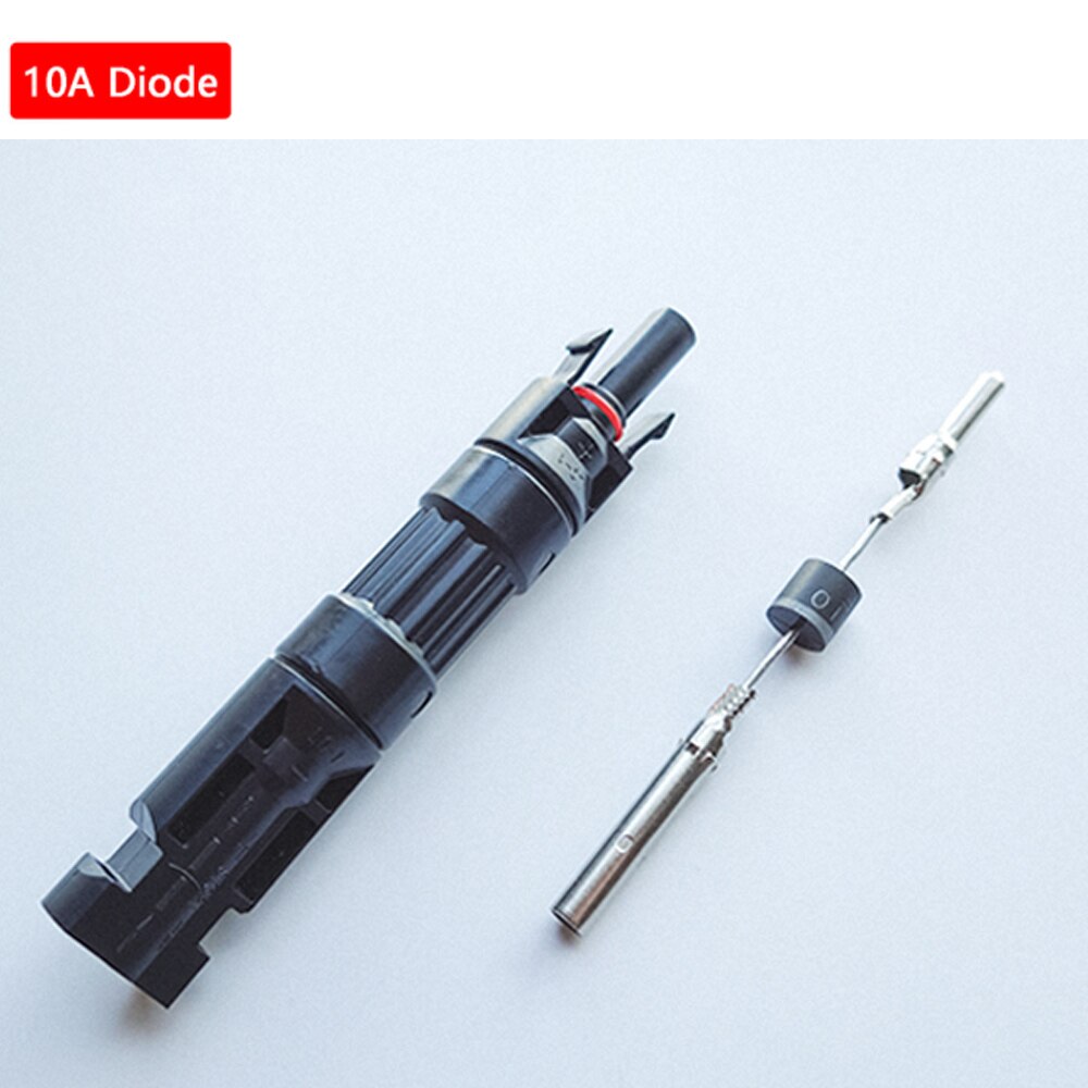 10A 15A 20A 30A Solar DC Diode Plug Connector For PV System Solar panel Parallel Connection protection: 10A