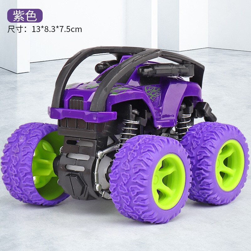 Alloy ABS Inertia Four-Wheel Drive Big Foot Toy Off-Road Vehicle Children&#39;s Stunt Car Toy for Baby: I