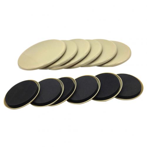Almohadilla deslizante antiarañazos para muebles, Protector de suelo antideslizante, antiruido, aparatos pesados, almohadilla móvil, 12 Uds.: Default Title