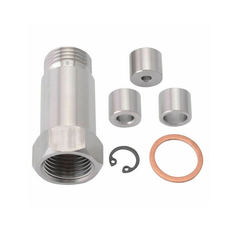 1 Set O2 Oxygen Sensor Restrictor Fitting W/ Gas Flow Inserts Cel Fix Stainless Steel &amp; Adjustable Gas Flow Inserts Defouler