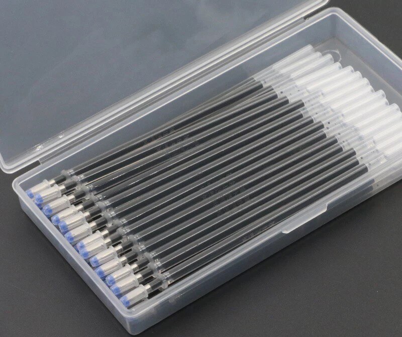 40Pcs Warmte Uitwisbare Pen Hoge Temperatuur Verdwijnen Stof Marker Vullingen Met Opbergdoos Stof Craft Tailoring Accessoires: 40pcs Black with box