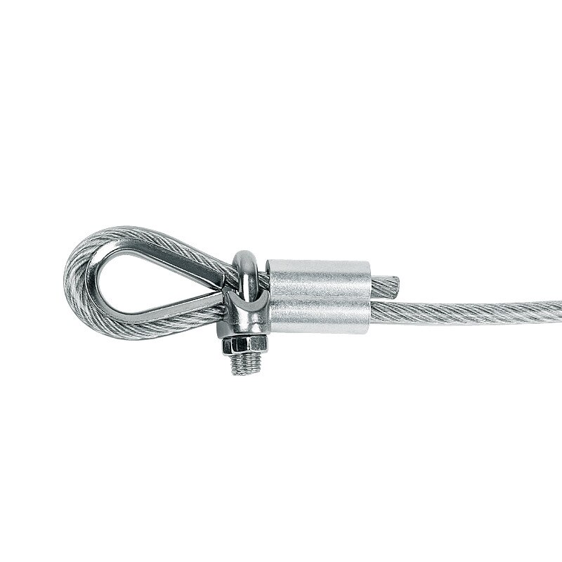 M2 ToM24 Wire Rope Cable Thimbles Clamps Marine Grade Tainless Steel Wear and Rust Boat Sleeve Clip Fittings Cable Crimps Collar