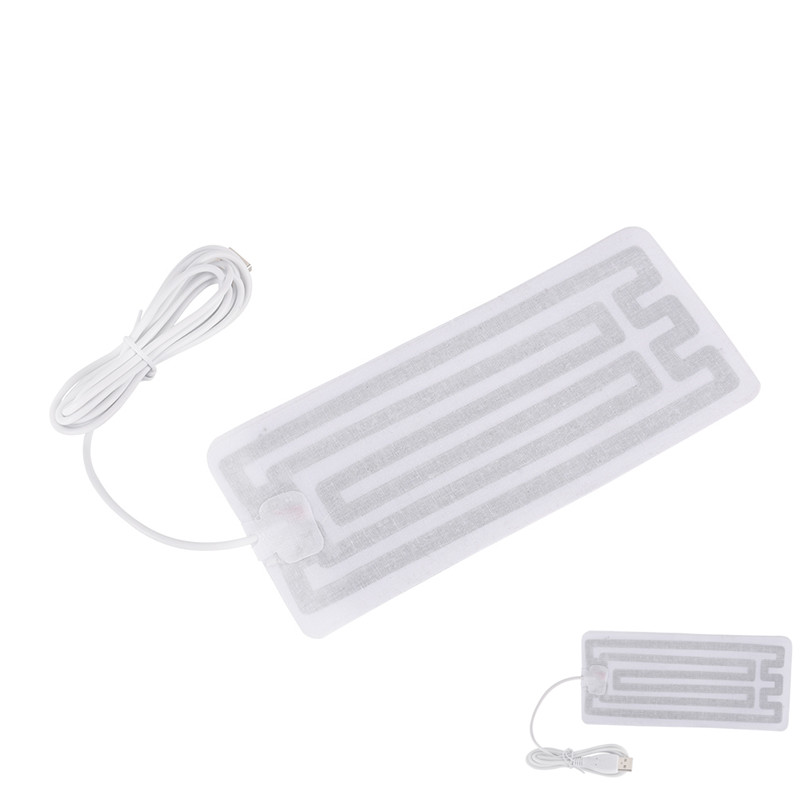 1 par 5v usb varmeelement filmvarmer innleggssåler vinter utendørs sport ski varme innleggssåler holder varmen for menn kvinners sko 7*18cm