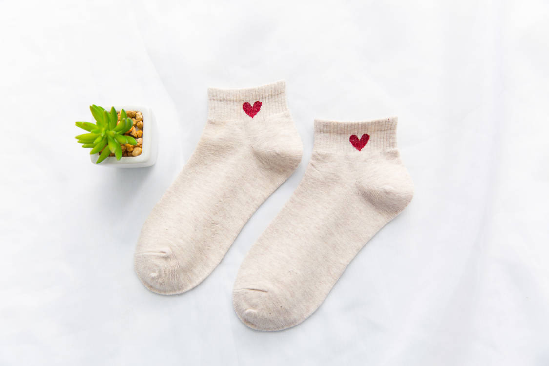 Women Socks Love Heart Cute Female Short Sock Kawaii Cotton Summer Autumn Girls Sock Meias Ankle Sox Calcetines Mujer Girls: army green