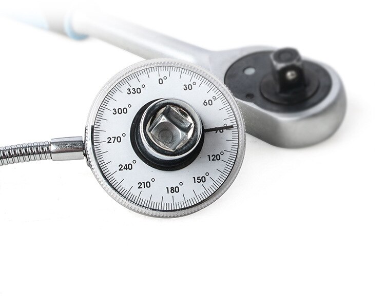 Drive Torque Angle Gauge 360 Degree Adjustable 1/2" Drive Torque Meter Wrench Set