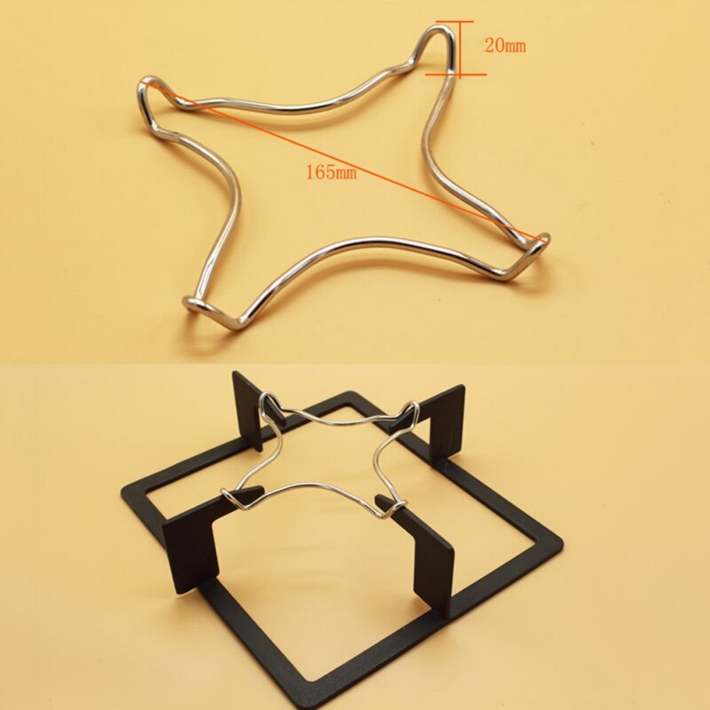 Pan Stand Support Kitchen Pot Chrome Plated Universal Stainless Steel Gas Hob Accessories Cooking Coffee Maker Stove Top: B