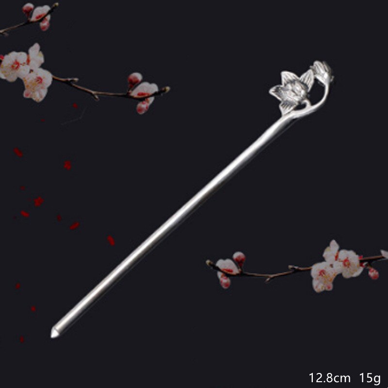 Bocai  s925 haaraccessoires aus sterlingsilber, 2022 beliebte kopfbedeckungen, haarnadeln aus reinem silber, schmuck für damen: F