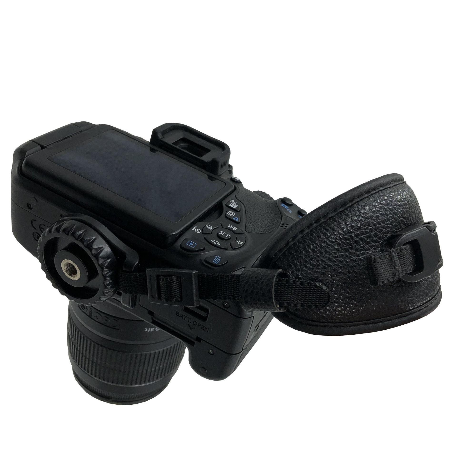 Correa de mano para cámara DSLR E2, correas de muñeca de cuero PU para Canon EOS 250D 200D 100D 1300D 1500D 3000D SL3 SL2 SL1 T6 T7