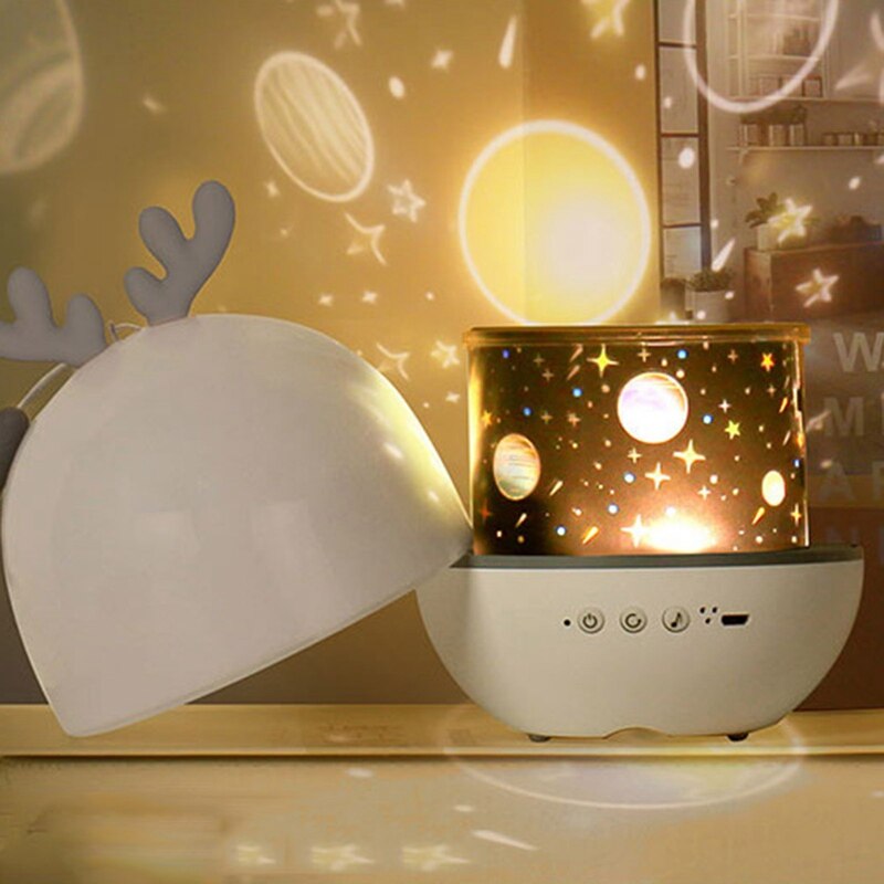 Projector Night Light With Usb Powered Starry Romance Rotating Projection Lamp For Kids Adults Room Dec Christmas