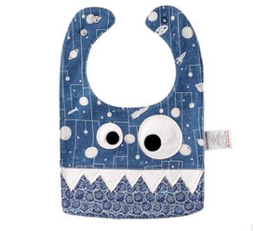 Sunbaby-tissu en coton pour bébés | humoristique de monstre de dessin animé, écharpe d'alimentation pour bébés garçons et filles: B