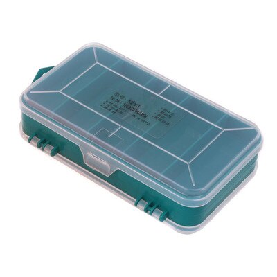 Transparent Double Layer 13 Grid Tool Box PP Plastic Impact Resistance Screw Parts Storage Box Container Tool box: A