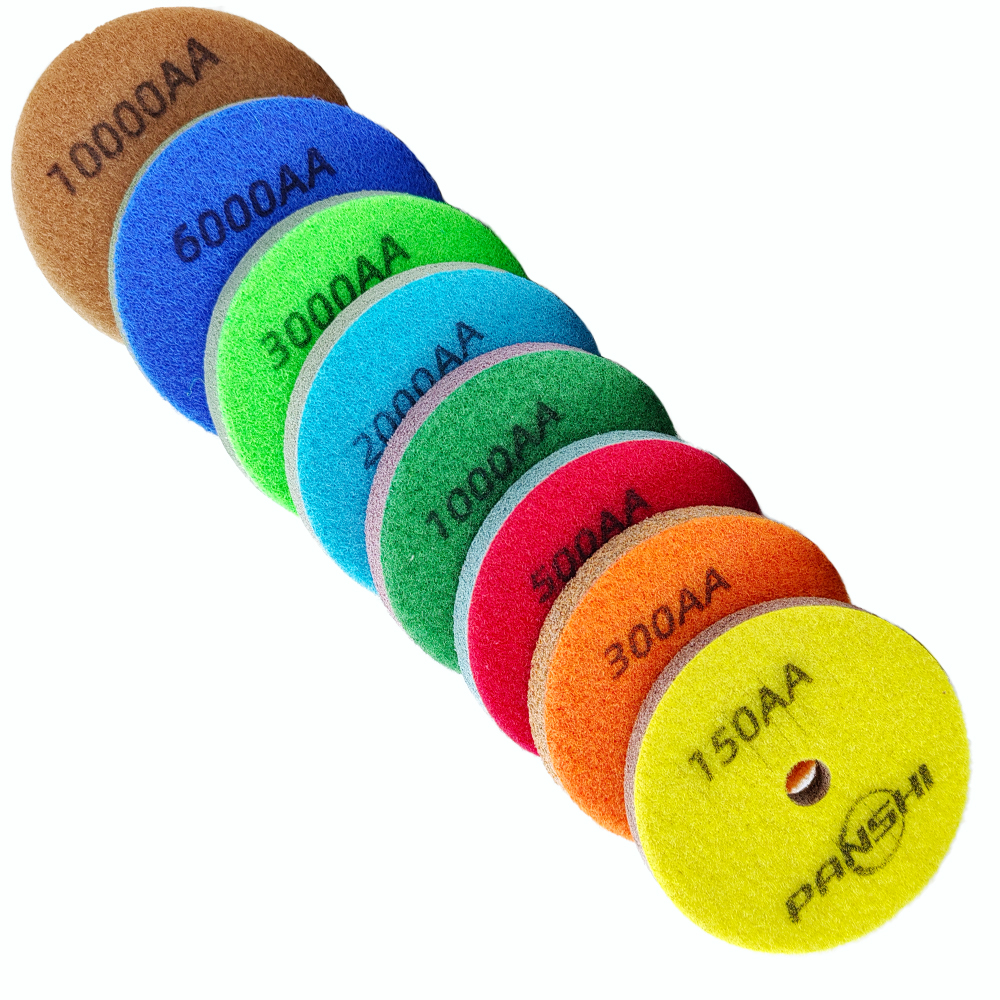 3 “ /4 " /5 “ diamantsvamp för våt användning av betongslipskiva, marmor, granit, konststen, poleringsrengöringsverktyg