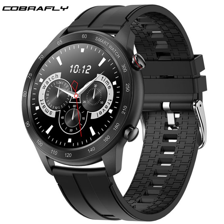 Cobrafly  mx5 smartwatch mit 1.3 -zoll-runddisplay, bluetooth-anruffunktion, wasserdicht  ip68 lange standby-zeit, herzfrequenz- und blutsauerstoffmessung