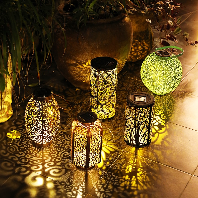 1 PCS Waterproof Solar Light Decorative Solar Lantern Outdoor Hanging Tabletop Lanterns Garden Yard Desk Decorations