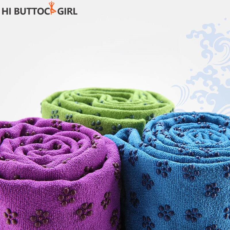 Yogamatta Handduk Miljövänlig Antiglid Hög Densitet Mikrofiber Sportstillbehör