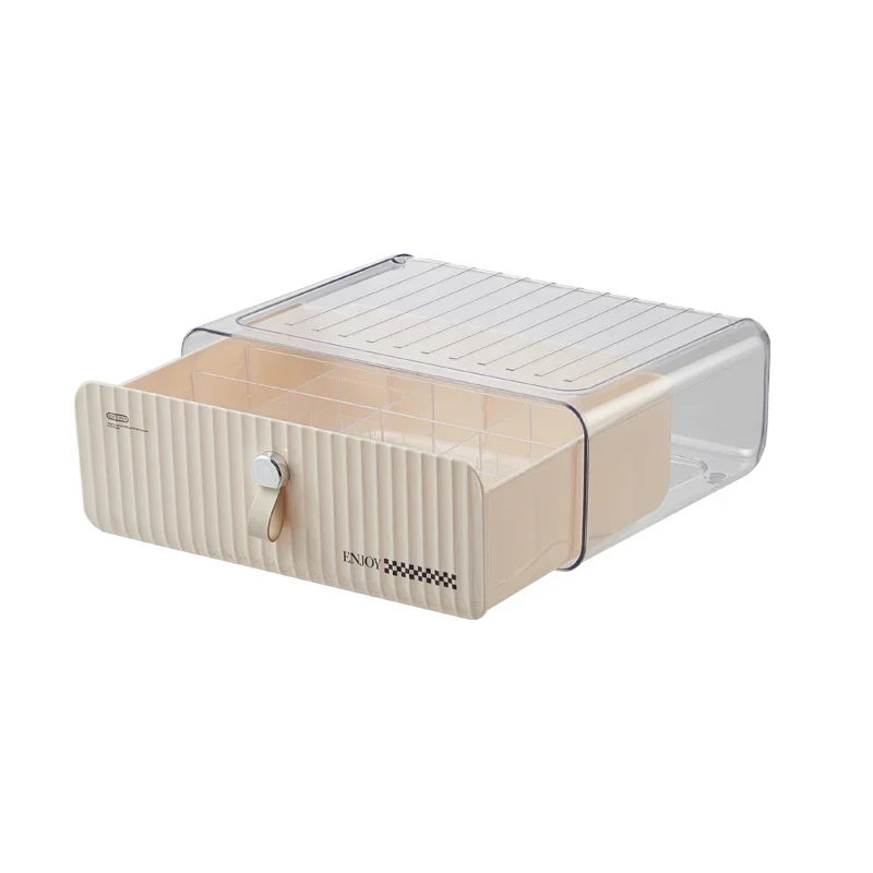 Organizador de ropa interior, sujetador, ropa interior, calcetines, compartimentos para armario, cajones organizadores, caja de almacenamiento expandible a prueba de polvo con divisores: Gris claro