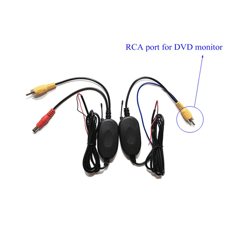 2.4 Ghz Wireless RCA port Transmitter Receiver kit for all car parking rear view camera connect DVD / monitor