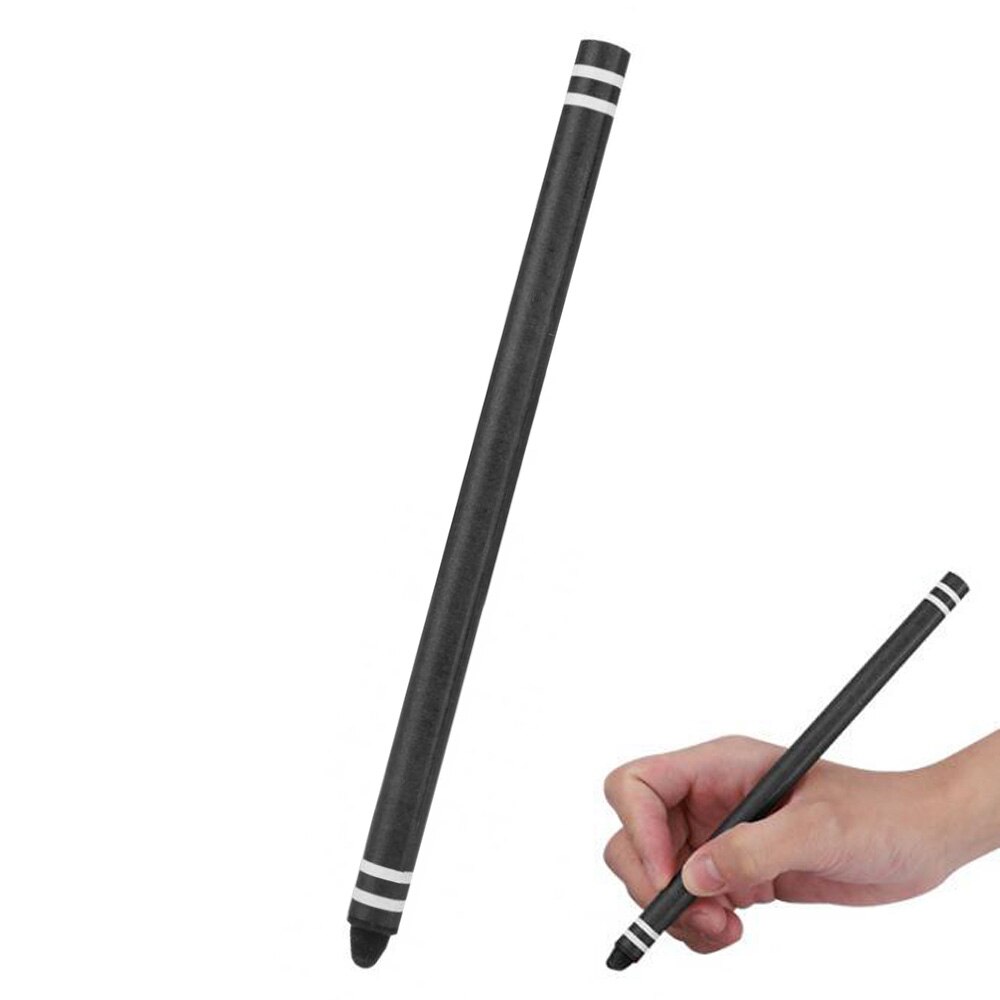 Universal Capacitive Stylus Drawing Pen For Smart Phone Tablet PC Computer Silicone Tip Touch Screen pen: Black