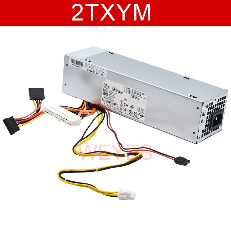 Original For 2TXYM 02TXYM L240AS-00 PS-5241-5DF For OPTIPLEX 790 990 3010 7010 Switching Power Supply Well Tested Working