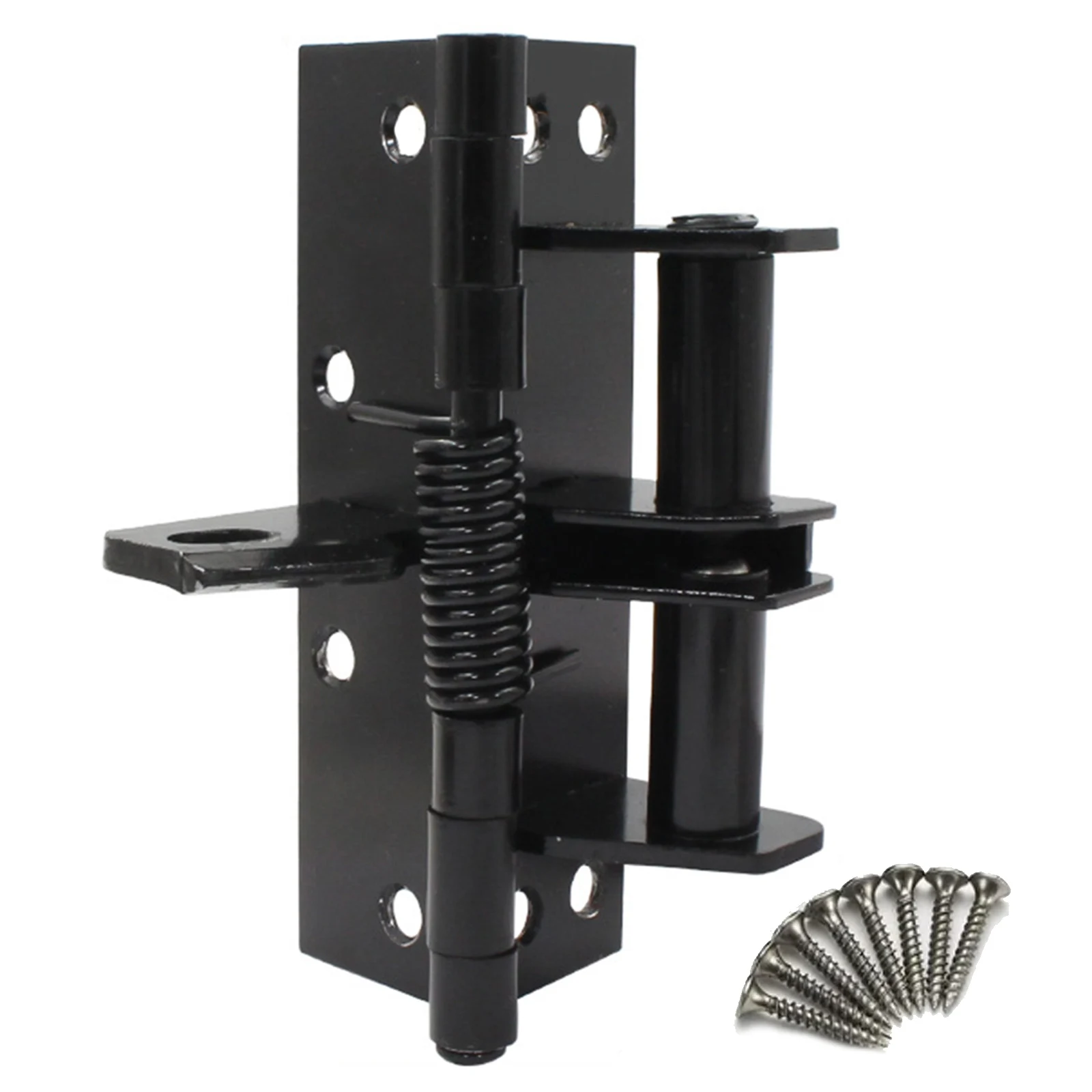 Self Closing Door Hinges Automatic Closing Door Closer Spring Hinge With Positioning 90 Degrees Hinges For Wooden Door Cabinet: black