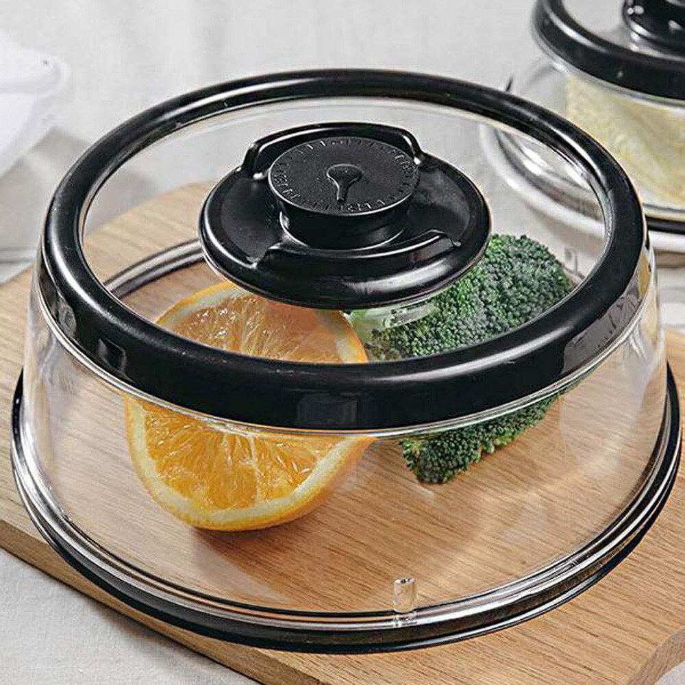 Vacuüm voedsel sealer deksel keuken instant vacuüm voedsel sealer verse deksel koelkast schaal deksel topper koepel keuken gereedschap #40