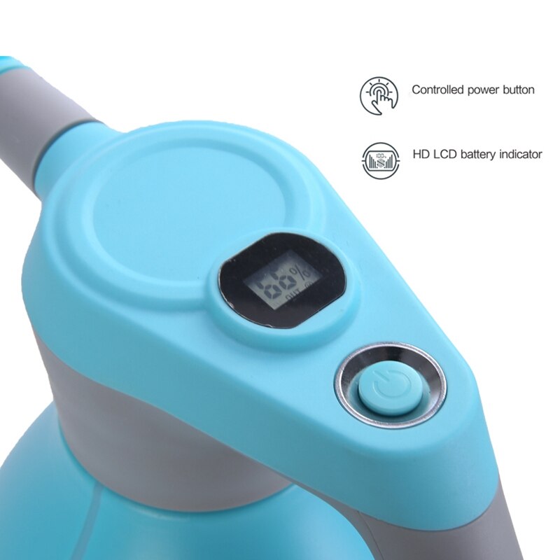 Rociador eléctrico para regadera de plantas domésticas, rociador a presión de 2L, regadera de ducha, regadera, rociador de agua en maceta