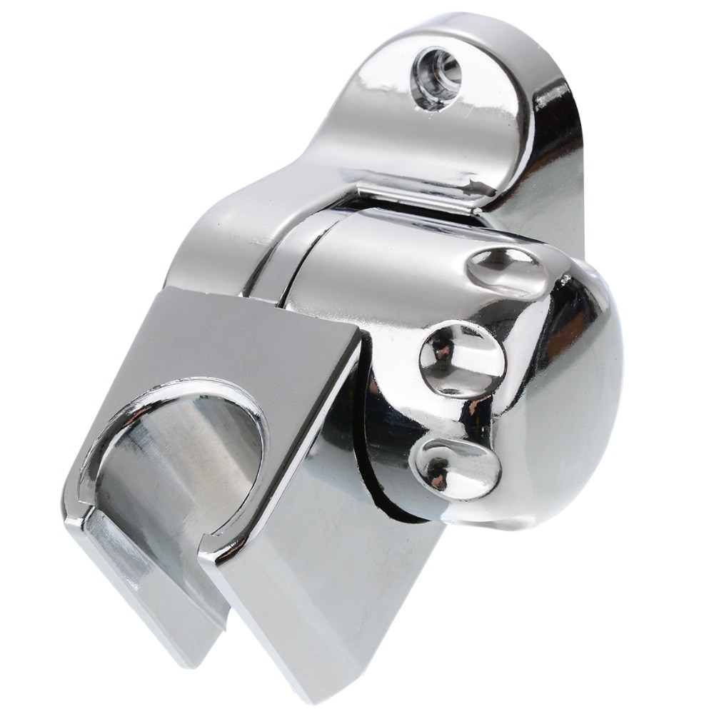 1pc justerbart badeværelse brusehoved holder sølv bad bruser hoved stativ vægmonteret beslag badeværelse værktøj tilbehør mayitr
