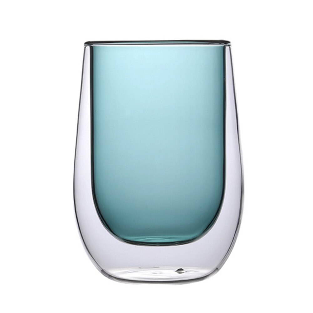 Transparent glas kopp kaffekannor behållare borosilikat färg glas kopp middag: 3