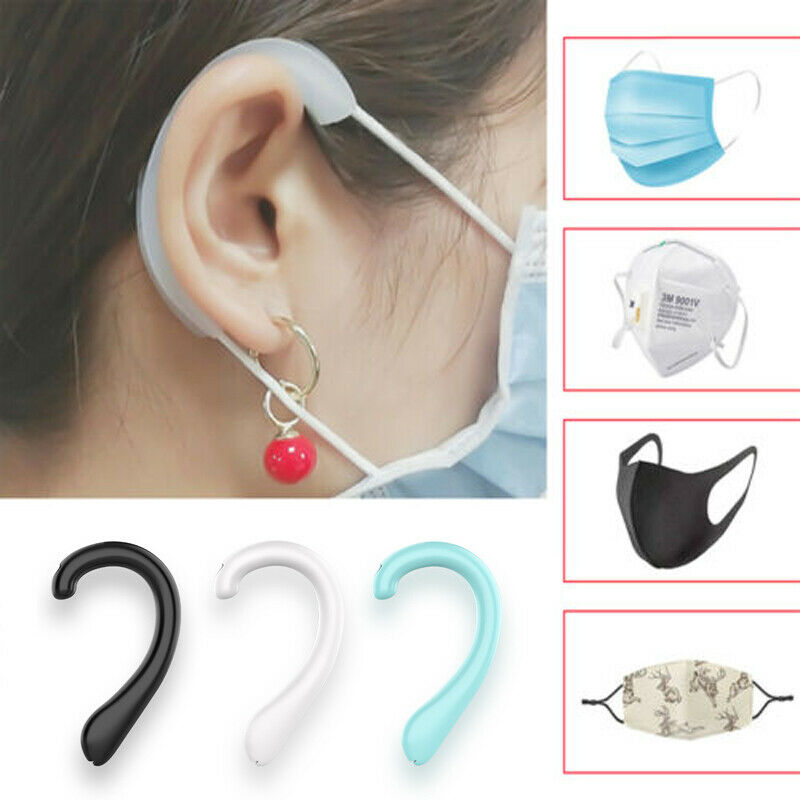 2 stk silikon sklisikker ansiktsmaske ørekrok voksne låve øreverk mot ørebeskytter