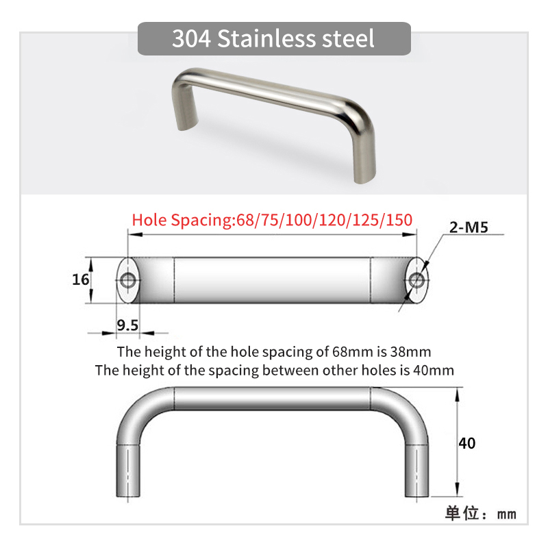 1pc 32mm-175mm ovale skabsgreb møbelbeslag køkkendørgreb skabsgreb garderobe skuffegreb aluminiumslegering