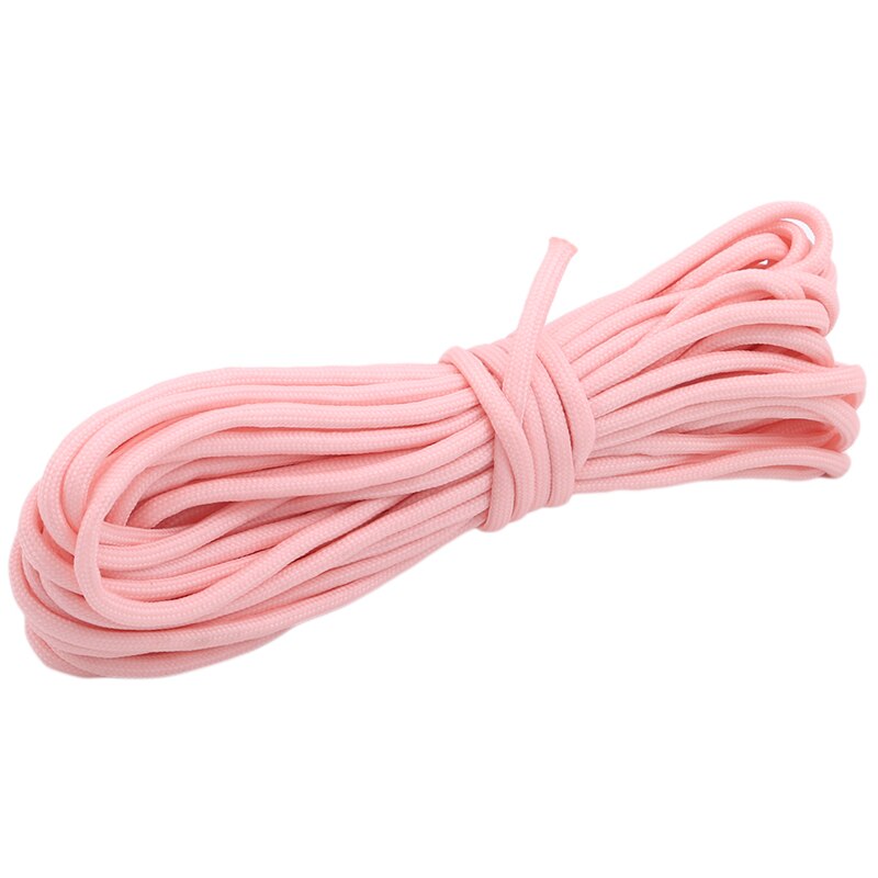 5/10 Meters Survival Paracord Luminous Rope Camp Glow Paracord 550LB 7 Strands Lanyard Ropes Outdoor Ropes: Pink 10 meters