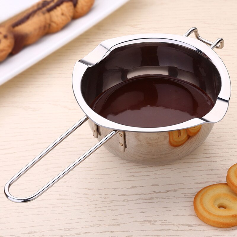 Stainless Steel Chocolate Cheese Melting Pot Pan Bowl DIY Accessories Tool UND