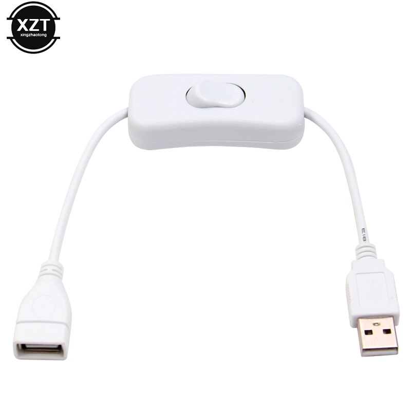 Câble USB avec interrupteur ON/OFF pour lampe et ventilateur, alimentation, 28 cm, durable, offre spéciale,