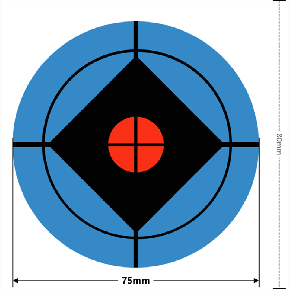 250pcs/Roll Shooting 3 Inch Adhesive Shooting Targets Splatter Reactive Stickers Flowering Splash Aim for Shooting Trainning