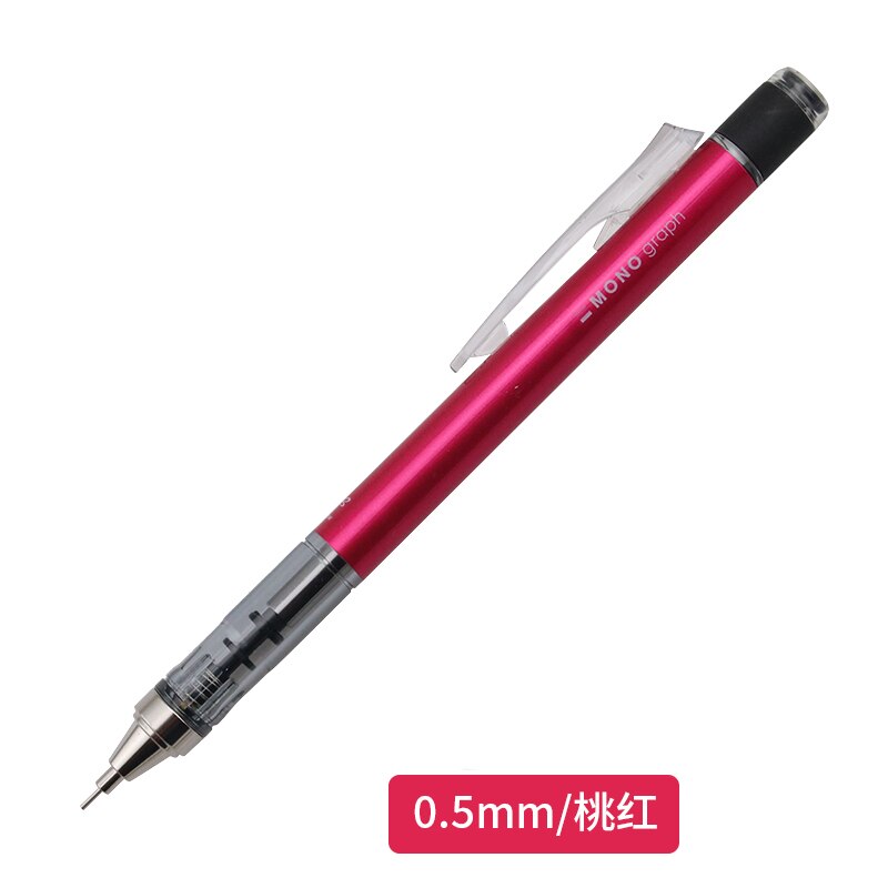 Tombow Mono Graph Mechanical Pencil 0.3mm 0.5mm Drawing Pencils Japanese Stationery DPA-131 DPA-132: 0.5mm pink