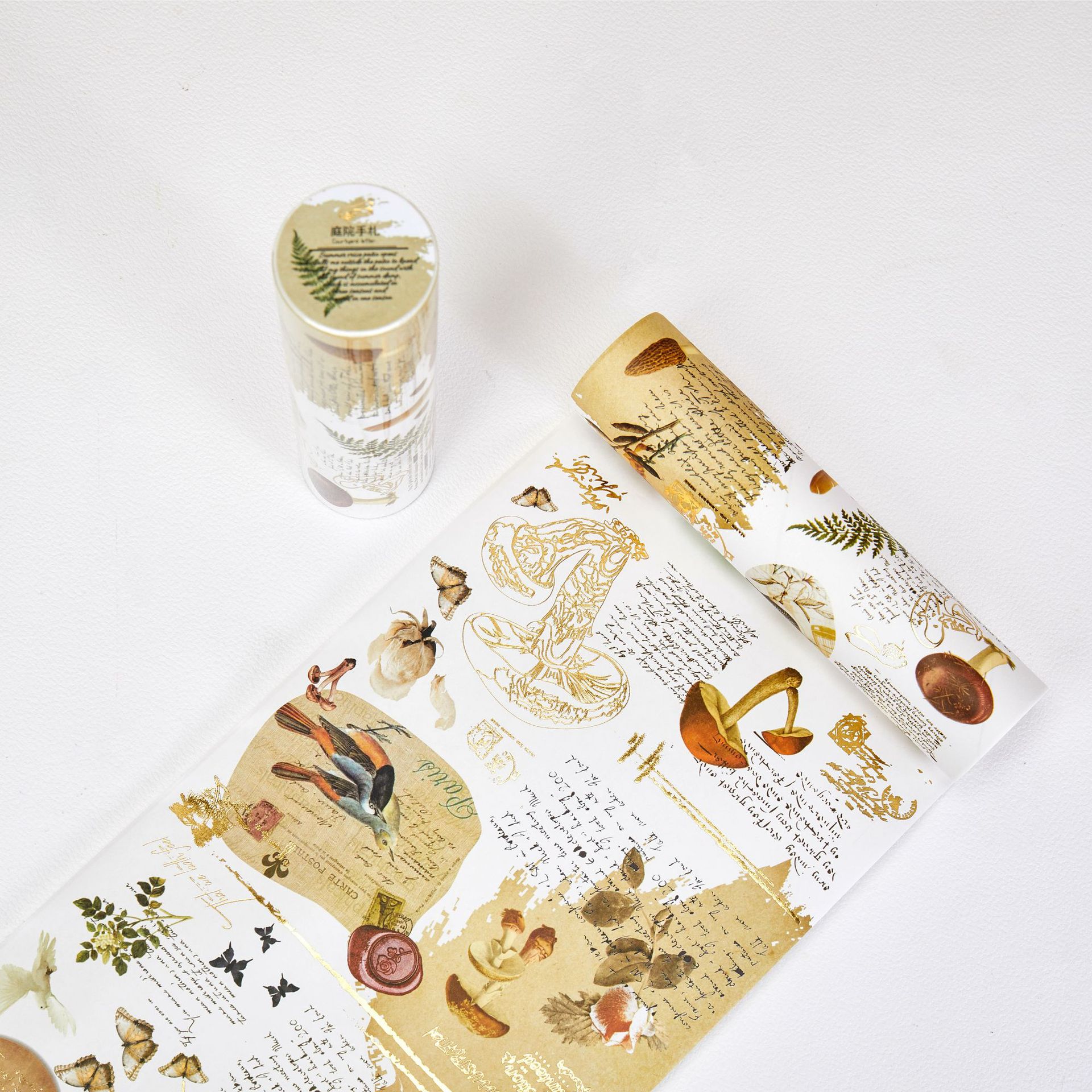 Writable Material Paper Scroll Vintage Frame Series Bullet Journal Scrapbooking Paper Base DIY Crafting Stationery Supplies: F