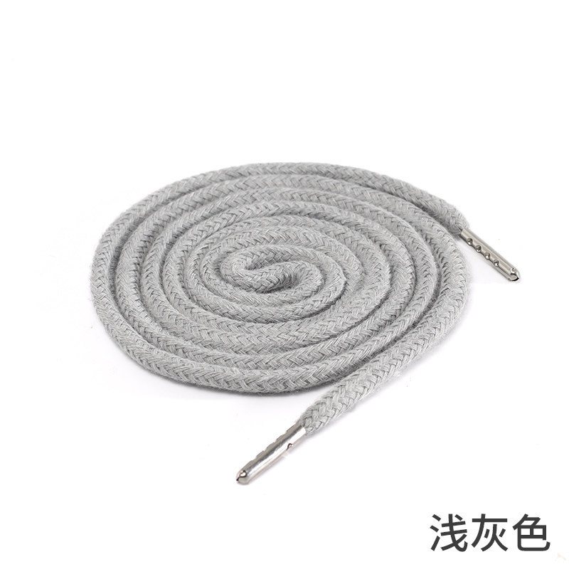 1pcs Sweatpants Drawstring Strap Metal Head Sports Pants Cotton Rope Belt Hoodies Accessories DIY Sewing Band Supplies TJ7625
