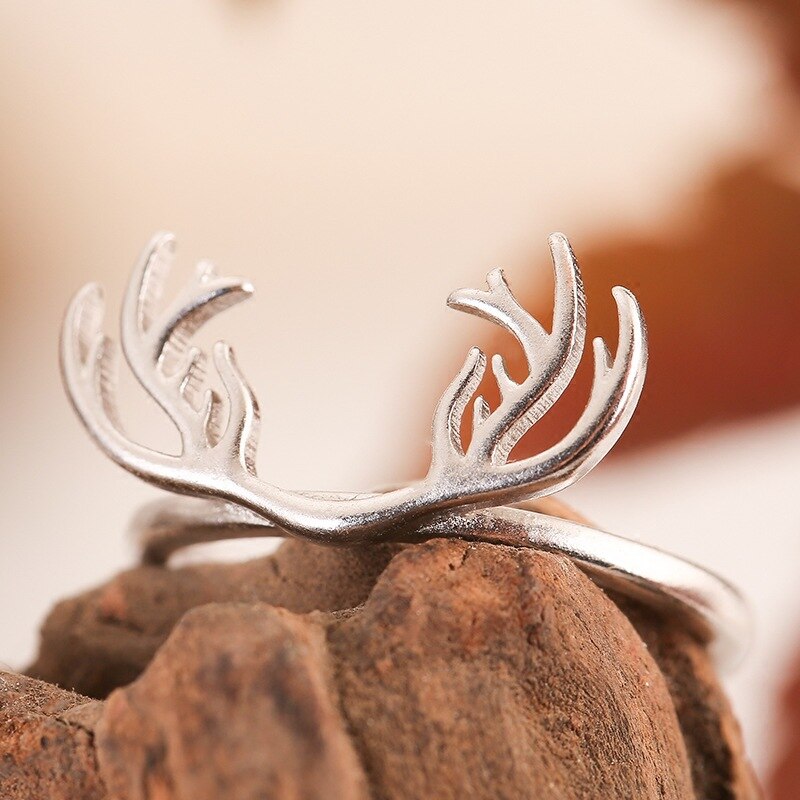 Persoonlijkheid Bohemian Vintage Herten Gewei Ringen Voor Vrouwen Mannen Vintage Ringen Gothic Sieraden Valentines