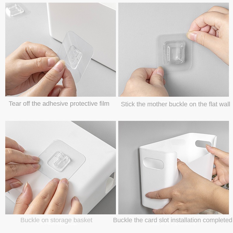 Organisateur de porte d'armoire, boîte de rangement de bureau multifonctionnelle, organisateur mural sans poinçon, organisateur de chaussettes de sous-vêtements, étagère de rangement à domicile