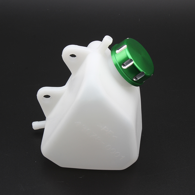 Motorfiets Plastic Water Koelvloeistof Reservoir Tank Cnc Caps Koelvloeistof Reservoir Tank Radiator Overloop Voor Kawasaki KLX250 Klx 250: Green